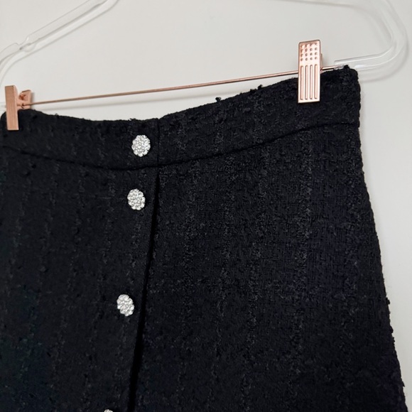 Black tweed Mini Skirt - Picture 10 of 14